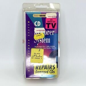 Vintage 1996 Disc Saver CD Restorer System As Seen On TV Repair Cleaner‎ Kit NIP
